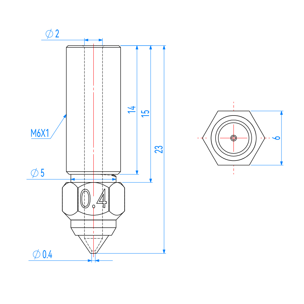 Nozzle For Creality K1 Max End - đánh giá và giá Creality Printer K1